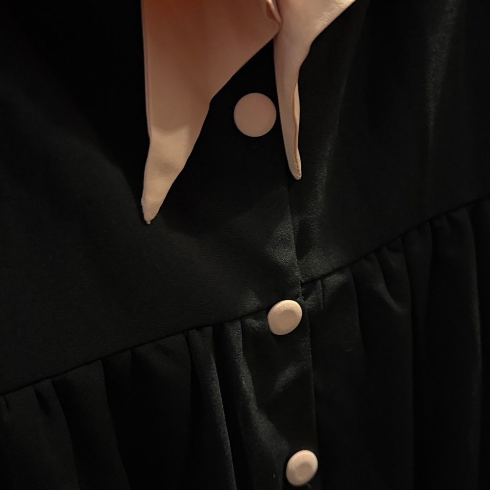 NWOT Elegant Black and Pink Midi Dress - Picture 7 of 7